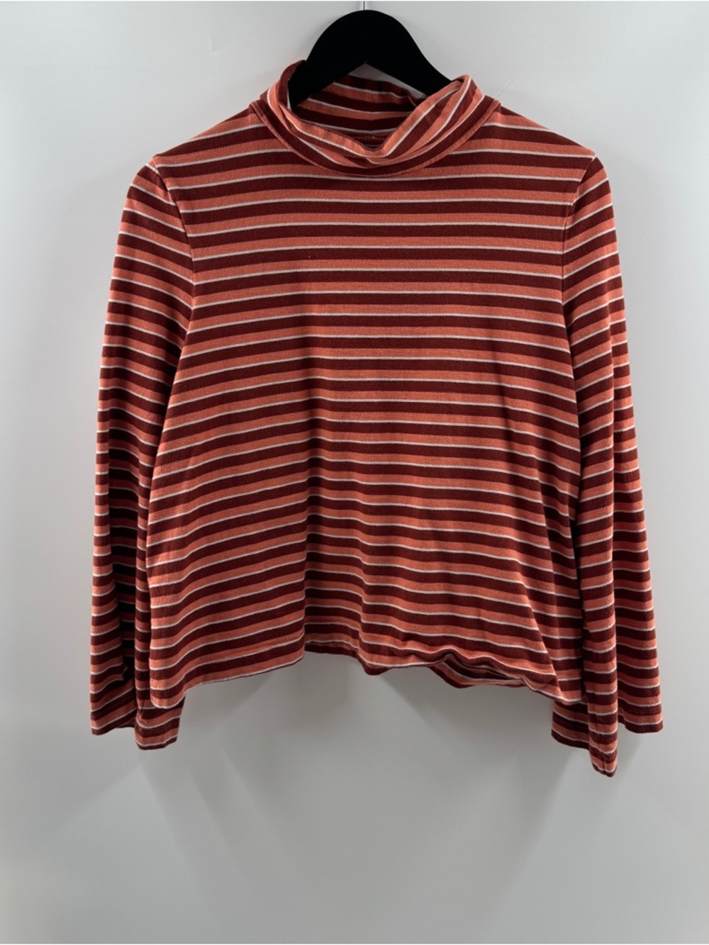 Madewell Striped Turtleneck Long Sleeve Top – Women’s Medium